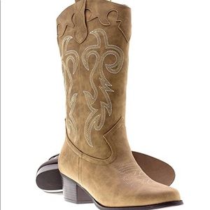 Cowboy boots with 2 inch heel